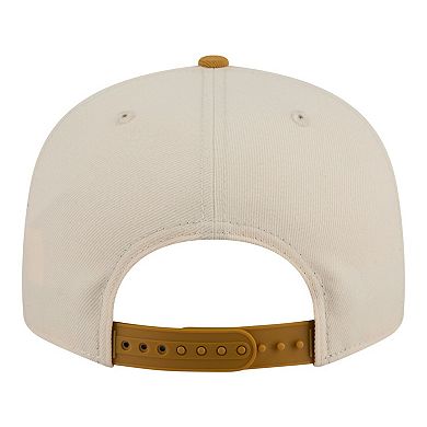 Men's New Era Cream/Tan Houston Rockets Two-Tone Color Pack 9FIFTY Snapback Hat