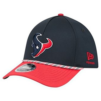Men's Navy/Red Houston Texans Rope M-Crown A-Frame 39THIRTY Flex Hat