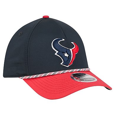Men's Navy/Red Houston Texans Rope M-Crown A-Frame 39THIRTY Flex Hat