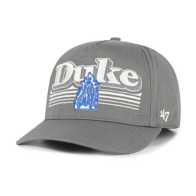 Men's '47 Gray Duke Blue Devils Script Fade Hitch Adjustable Hat