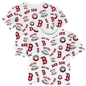 Toddler Outerstuff White Boston Red Sox Run Down T-Shirt