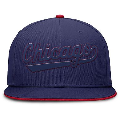 Men's Nike Blue Chicago Cubs Dri-FIT Round Bill True Fitted Hat