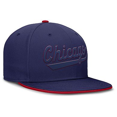Men's Nike Blue Chicago Cubs Dri-FIT Round Bill True Fitted Hat