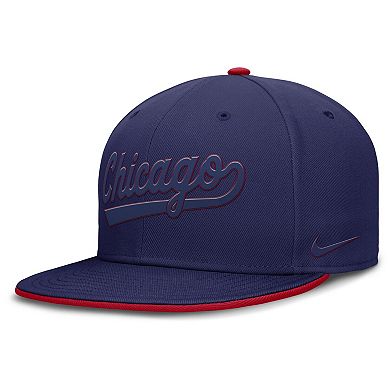 Men's Nike Blue Chicago Cubs Dri-FIT Round Bill True Fitted Hat