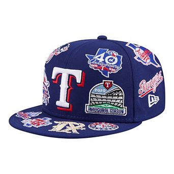 Men's New Era Royal Texas Rangers All Over 59FIFTY Fitted Hat