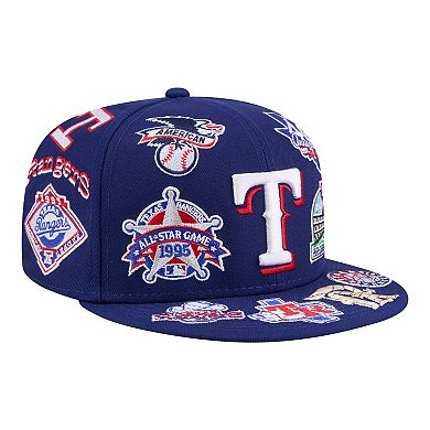 Men's New Era Royal Texas Rangers All Over 59FIFTY Fitted Hat