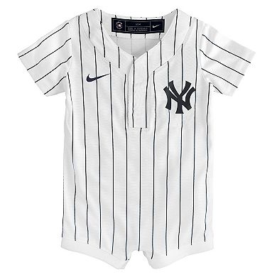 Infant Nike White New York Yankees Home Replica Romper Jersey