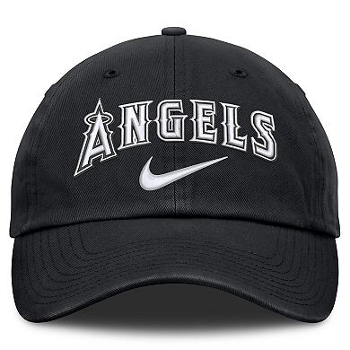 Men's Nike Black Los Angeles Angels Primetime Club Adjustable Hat