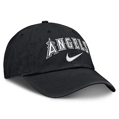 Men's Nike Black Los Angeles Angels Primetime Club Adjustable Hat