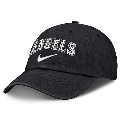 Men's Nike Black Los Angeles Angels Primetime Club Adjustable Hat