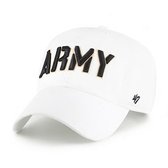 Men's '47 White Army Black Knights Clean Up Adjustable Hat