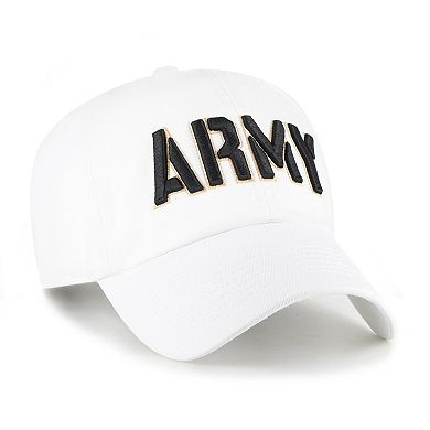Men's '47 White Army Black Knights Clean Up Adjustable Hat