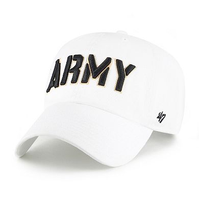 Men's '47 White Army Black Knights Clean Up Adjustable Hat
