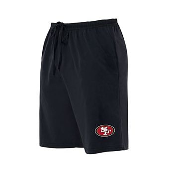 Men's Concepts Sport Black San Francisco 49ers Big & Tall Fleece Lounge Shorts