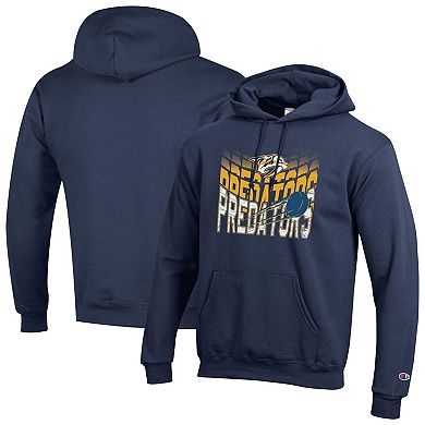 Men's Champion Navy Nashville Predators Powerblend Hoodie