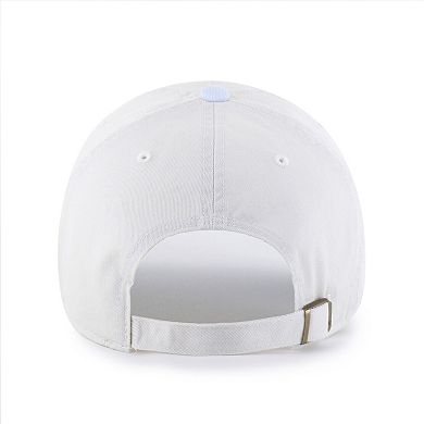 Women's '47 White/Light Blue Chicago Cubs Gelato Two-Tone Clean Up Adjustable Hat