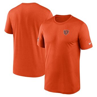 Men's Nike Orange Chicago Bears Sideline Legend Small Logo Dri-FIT T-Shirt