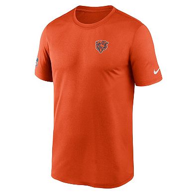 Men's Nike Orange Chicago Bears Sideline Legend Small Logo Dri-FIT T-Shirt