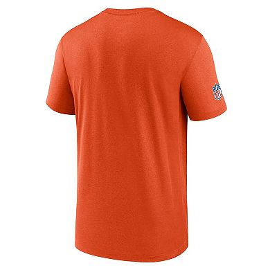 Men's Nike Orange Chicago Bears Sideline Legend Small Logo Dri-FIT T-Shirt