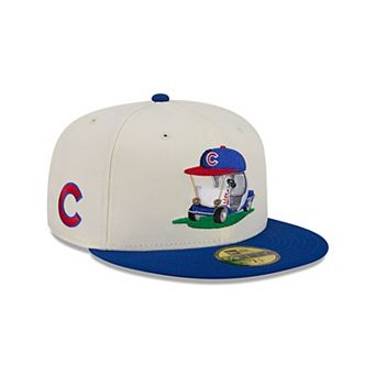 Men's New Era Cream/Royal Chicago Cubs Bullpen Cart 59FIFTY Fitted Hat