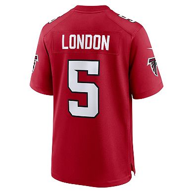 Men's Nike Drake London Red Atlanta Falcons Game Jersey