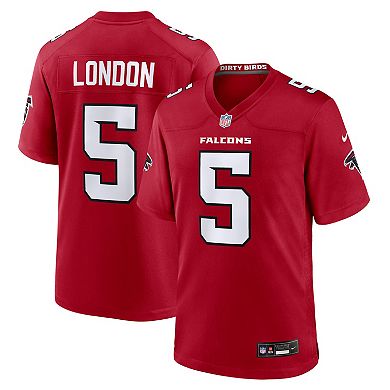 Men's Nike Drake London Red Atlanta Falcons Game Jersey