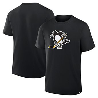 Men's Fanatics Black Pittsburgh Penguins Elevated Essential T-Shirt