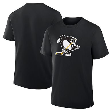 Men's Fanatics Black Pittsburgh Penguins Elevated Essential T-Shirt