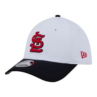 Youth New Era White/Red St. Louis Cardinals Baseball 39THIRTY M-Crown Flex Hat