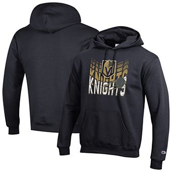 Men's Champion Black Vegas Golden Knights Powerblend Hoodie
