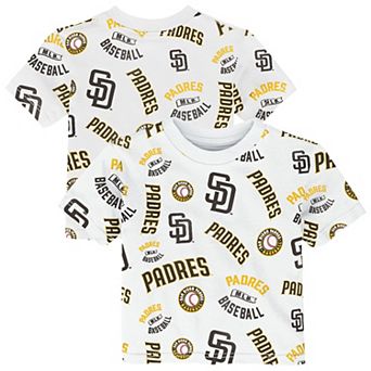 Toddler Outerstuff White San Diego Padres Run Down T-Shirt