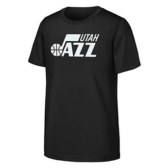 Youth Outerstuff Black Utah Jazz Primary Logo T-Shirt
