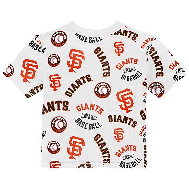 Toddler Outerstuff White San Francisco Giants Run Down T-Shirt