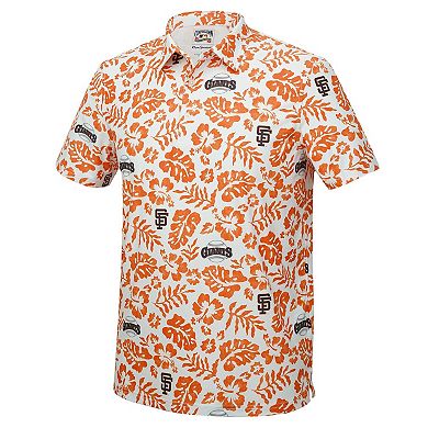 Men's Reyn Spooner White San Francisco Giants Cooperstown Pua Performance Polo
