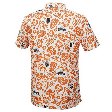 Men's Reyn Spooner White San Francisco Giants Cooperstown Pua Performance Polo