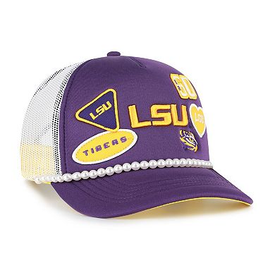 Men's '47 Purple/White LSU Tigers Rally On Hitch Adjustable Hat