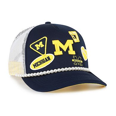 Men's '47 Navy/White Michigan Wolverines Rally On Hitch Adjustable Hat
