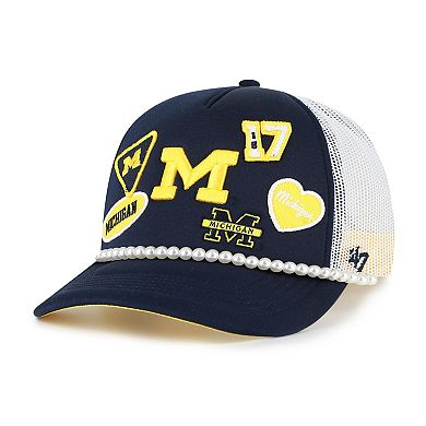Men's '47 Navy/White Michigan Wolverines Rally On Hitch Adjustable Hat