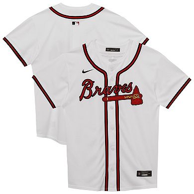 Preschool Nike White Atlanta Braves Home Game Jersey