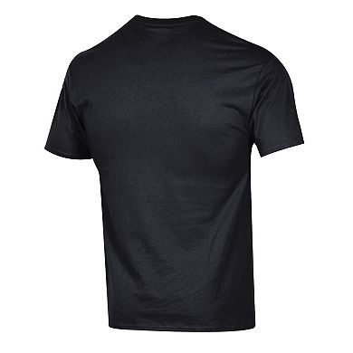 Men's Champion Black Boston Bruins Helmet T-Shirt