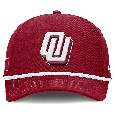 Unisex Nike Crimson Oklahoma Sooners 2026 Basketball Refresh 5-Panel Rope Rise Hat