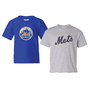 Youth Soft as a Grape Royal/Gray New York Mets Cooperstown 2-Pack T-Shirt Set