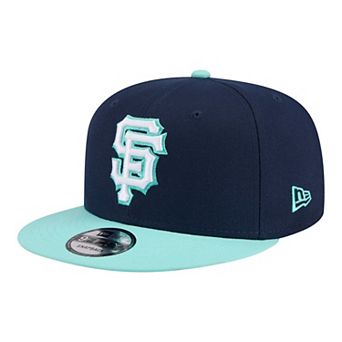 Men's New Era Navy/Turquoise San Francisco Giants 2-Tone Color Pack 9FIFTY Snapback Hat