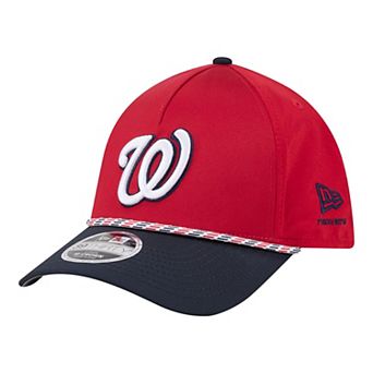 Men's New Era Red/Navy Washington Nationals Rope M-Crown A-Frame 39THIRTY Flex Hat