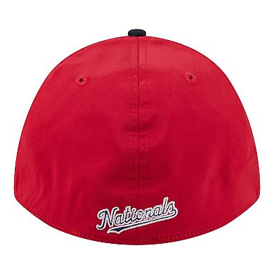 Men's New Era Red/Navy Washington Nationals Rope M-Crown A-Frame 39THIRTY Flex Hat