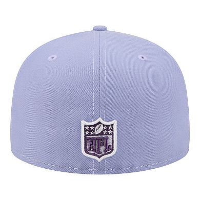 Men's New Era Light Purple Green Bay Packers Lavender Bloom 59FIFTY Fitted Hat