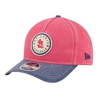 Men's New Era Red/Navy St. Louis Cardinals Felt M-Crown A-Frame 9FORTY Adjustable Hat