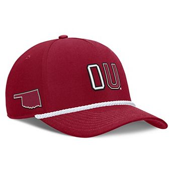 Unisex Nike Crimson Oklahoma Sooners 2026 Basketball Refresh 5-Panel Rope Rise Hat