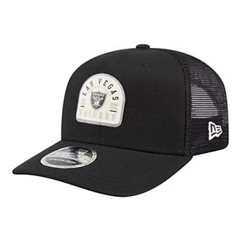 Men's New Era Black Las Vegas Raiders Contest 9SEVENTY Adjustable Trucker Hat