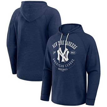 Men's Darius Rucker Collection by Fanatics Navy New York Yankees Raglan Hooded Long Sleeve T-Shirt